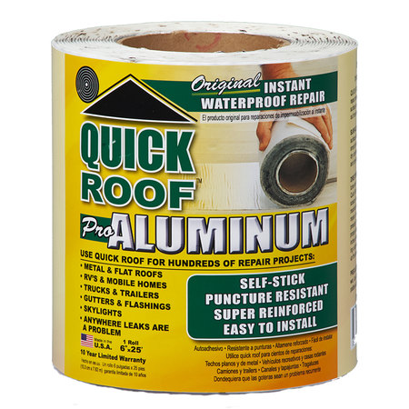 COFAIR PRODUCTS Cofair Products QR625 Quick Roof Pro Aluminum Waterproof Repair Tape - 6" x 25' QR625